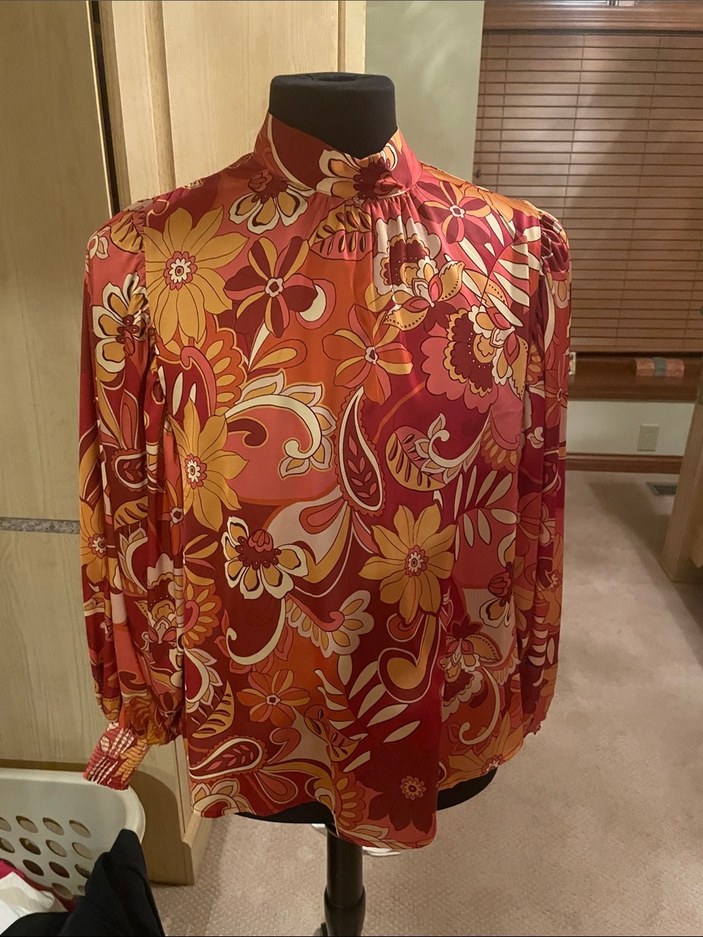 Flying Tomato Pink and Orange Floral Blouse